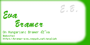 eva bramer business card